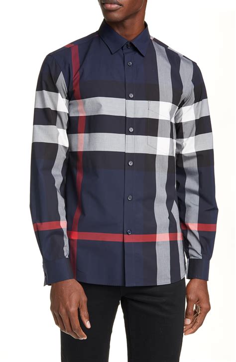 mens burberry button down sale|burberry button up men's.